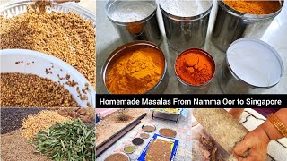 💥தமிழில் ~ Homemade Masalas Preparation Vlog | Tips for Chilli | Sambar powder #vlog #home