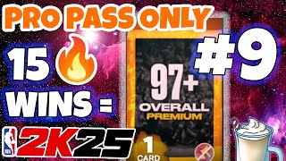 PRO PASS SPENT #9 NBA 2K25 MyTEAM - FREE OPAL FOR 15 WIN STREAK IN THE PARK