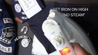 HOW TO IRON ON PATCHES - By Pethaus