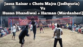 Jassa Raisar + Chotu (Jodhpuria) Vs Husan Dhandiwal + Harman (Mardanheri) at Bamal Volleyball Cup