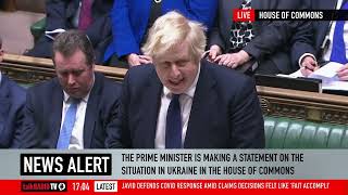 Boris Johnson: "Putin is a blood-stained aggressor who believes in imperial conquest"