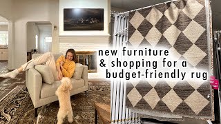 new furniture & shopping for a budget-friendly rug | XO, MaCenna Vlogs