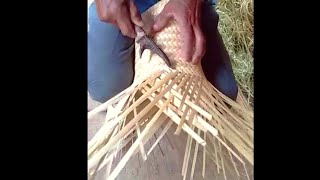 Bamboo works tutorial/primitive style basket making