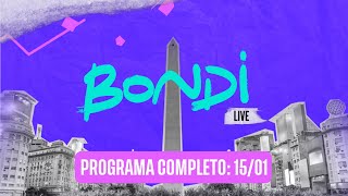 ▶️ PROGRAMACIÓN COMPLETA 15/01 | BONDI LIVE