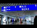 landing at frankfurt airport t1 and arrival walk from gate z23 to baggage claim 6