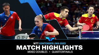 Maria Xiao/Alvaro Robles vs Yang Wang/Tatiana Kukulkova | XD QF | WTT Contender Lima 2023