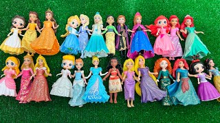 Wrapped Disney Princess Doll Mattel and Original Dolls  ~ DIY Miniature Dress Satisfying Dolls ASMR