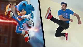 Stunts From SONIC In Real Life (Sonic The Hedgehog Movie)