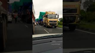 Heavy Equipment Transport On Indian Road | Volvo Trucks | 124 Wheeler Truck