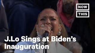 Jennifer Lopez Sings 'This Land Is Your Land' at Inauguration