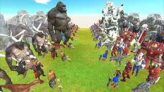 TIMELESS WAR - PAST TEAM vs FUTURE TEAM - Animal Revolt Battle Simulator