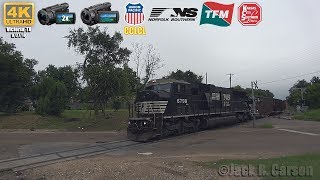 [4K 60fps] NS 6798 SD60M  on the UP Coleto Creek + TFM 1654 \u0026 KCS 3962 gray Duo at my Apartment