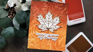 Fall Leaves Embossing Folder With Mindy Eggen