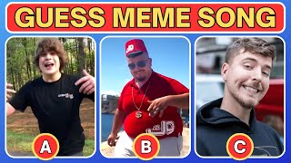 Guess Meme SONG | Skibidi Dom Dom Yes Yes, MrBeast, One Two Buckle My Shoe | Quiz Hunter