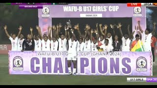 NIGERIA VS GHANA(4-5)- WAFU FINAL - TROPHY PRESENTATION AS GHANA WIN