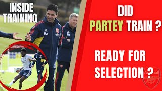 Behind the Scenes: Arsenal TRAINING Session. (DID PARTEY TRAIN?)