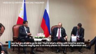 Duterte talks to Putin about distrust with US, hypocrisy of the West