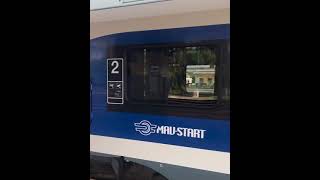 MÁV-Start (kék fehér) Stadler FLIRT indul Kelenföldről