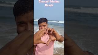 Chennai Marina sea beach first trip 2025 together || @IndianCoupleTruckDriver #beach #shorts