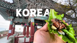 Escape Seoul for Gyeongju Food Adventures 🤤 One-Day Trip to Korea's Ancient City #koreanfood