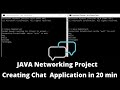 Chat application using JAVA Sockets Step by Step | Java Networking  |Simple client server program