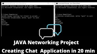 Chat application using JAVA Sockets Step by Step | Java Networking |Simple client server program