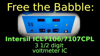 Freeform Babble - Intersil ICL7106(7)CPL Voltmeter IC in the Airshields C86 Controller