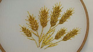 Hand Embroidery Tutorial For Beginners | Wheatear Stitch Tutorial | Wheat Ear Stitch Tutorial