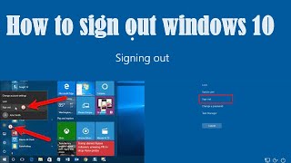 How to sign out windows 10 / Solution of Windows10  lock off windows -2021.