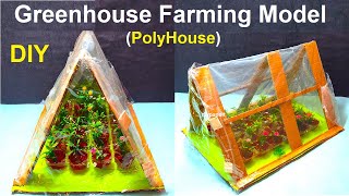 greenhouse farming model - polyhouse farming model - diy - science project exhibition | DIY pandit