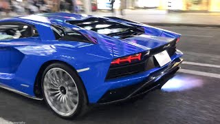 【銀座】ランボルギーニ アヴェンタドールSのクレイジーサウンド/Lamborghini Aventador S crazy sound