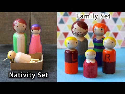 How to Make DIY Wooden Peg Dolls: Nativity Scene or Family Set How to Make DIY Wooden Peg Dolls: Nativity Scene or Family Set