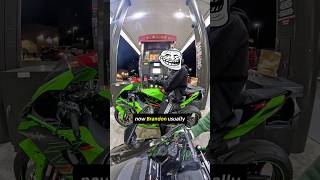 Biker gets instant karma