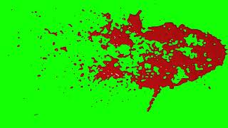 Blood Splatter - 4 | 4K | Chroma Key Effects | No Copyright