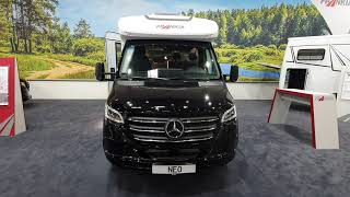 Small 2022 Frankia Mercedes motorhome. Neo MT7 Black Line