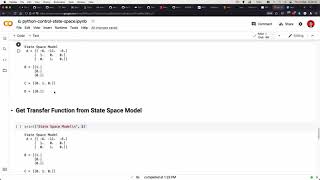 Get Transfer Function from State Space Model in Python with Control Module