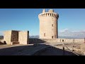 walking in palma de mallorca spain castell de bellver to old town 4k 60fps uhd