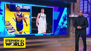 Stephen A. chooses between Steph and Luka for the rest of the season | Stephen A's World