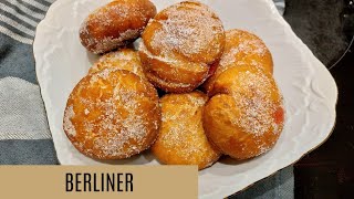 Berliner Rezept | Krapfen selber machen | Faschingskrapfen | Krapfen an Fasching backen