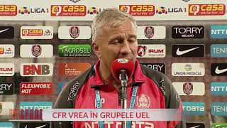 Petrescu vrea în grupele Europa League. CFR - KuPS se joacă joi, de la ora 18:30.