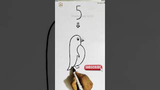drawing from number 5 | penguin drawing easy | how to draw a penguin | penguin drawing step by step