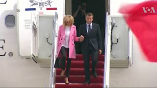 Macron Starting State Visit with Trump