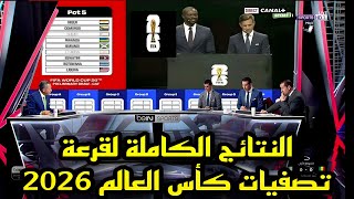 شاهد قرعة تصفيات كأس العالم 2026 كاملة 😱😱