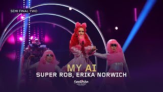 Super Rob, Erika Norwich - My AI - LIVE (Melodi Grand Prix 2024, Semi-Final 2)