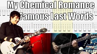 My Chemical Romance Famous Last Words Guitar Cover With Tab