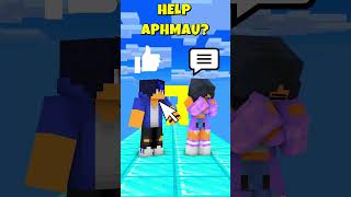 Wow Aphmau Really Did it! | Ein Or Aaron? #minecraftshorts #aphmau