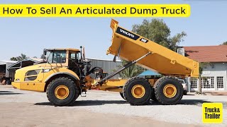 How to sell a used articulated dump truck