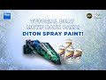 TUTORIAL BUAT MOTIF DAUN | DITON SPRAY PAINT