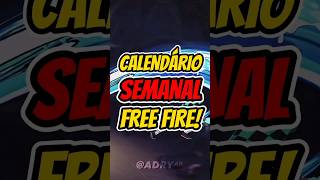 Calendário Semanal do Free Fire! (Parte 1) #freefire #garenafreefire #freefirebrasil #ff #garena