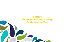 ETU Toolbox: StoRES, Photovoltaics and Storage Optimisation Tool